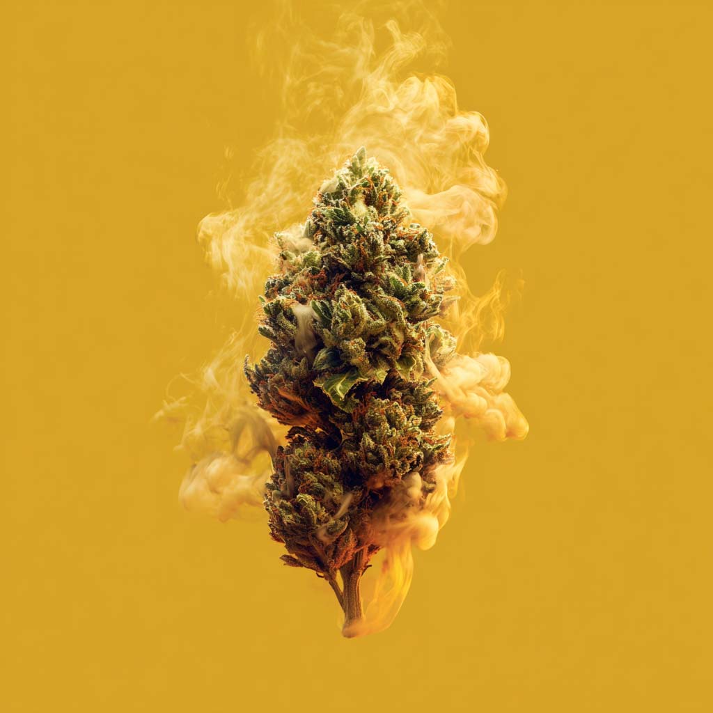 Cannazen Shop Cannabis Weed Sorte Aroma Geschmack Chem Chemical Gas Gassy Dampf Steigt Auf